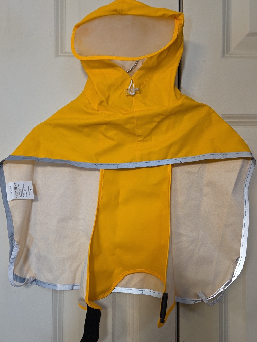 Dogs Yellow Rain Hooded Cape - Unbranded
